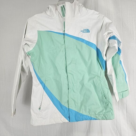 The North Face Hyvent Coat 3 in 1  Fleece Jacket Hooded Girls M(10/12) - Picture 1 of 8